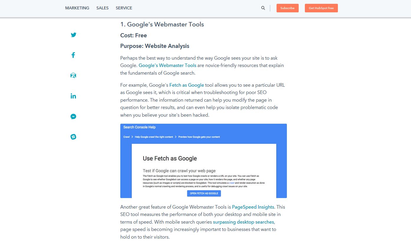 Intersection of Content and Design - Google Webmaster Tools