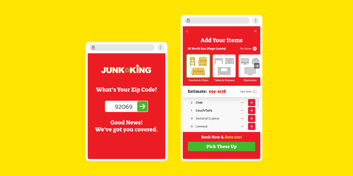 Junk King's Pricing Estimator - Design Meets Problem-Solving
