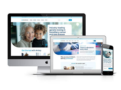 chase design web portfolio ambry genetics
