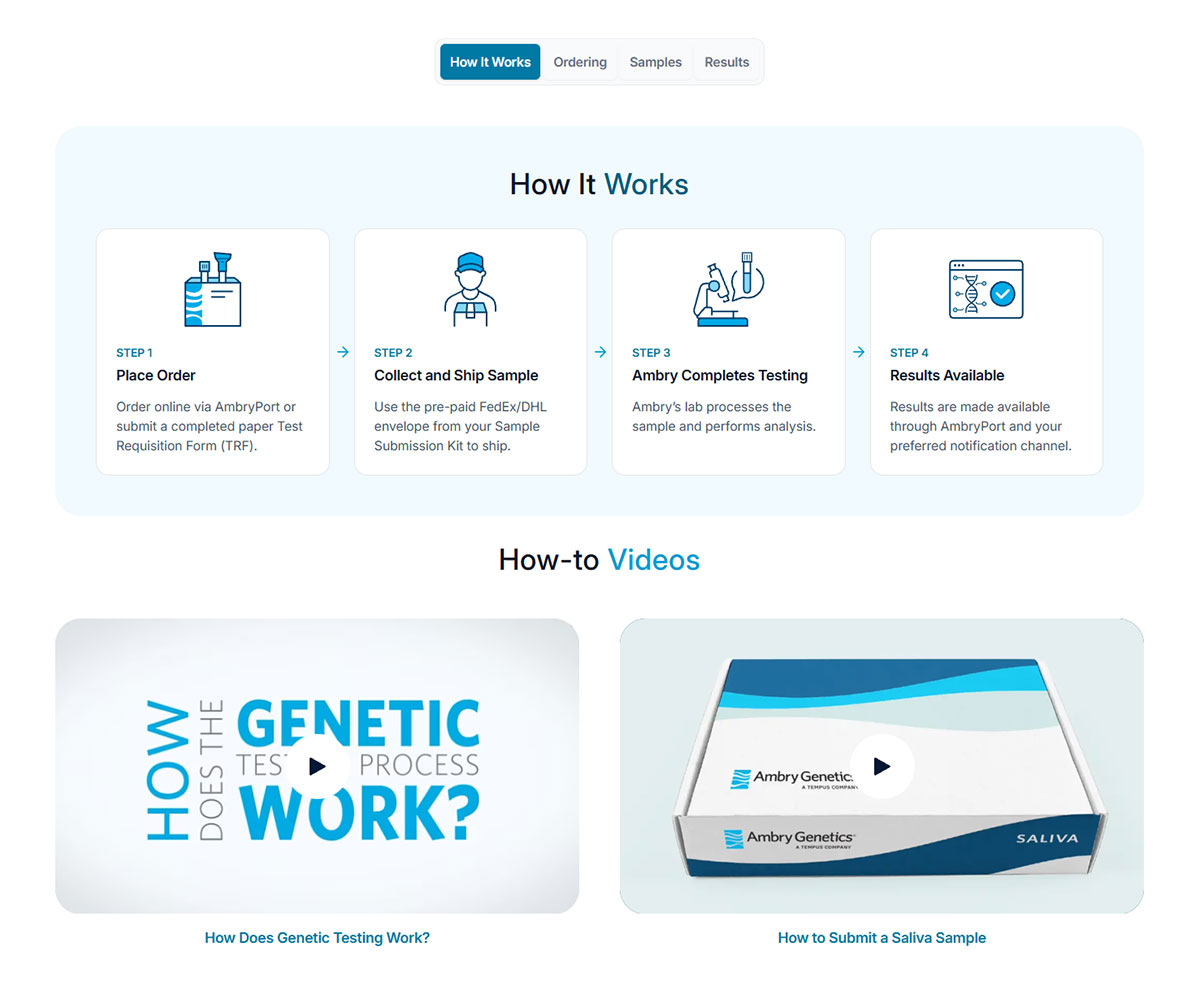 designing for answers our collaboration with ambry genetics interactive elements
